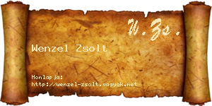 Wenzel Zsolt névjegykártya